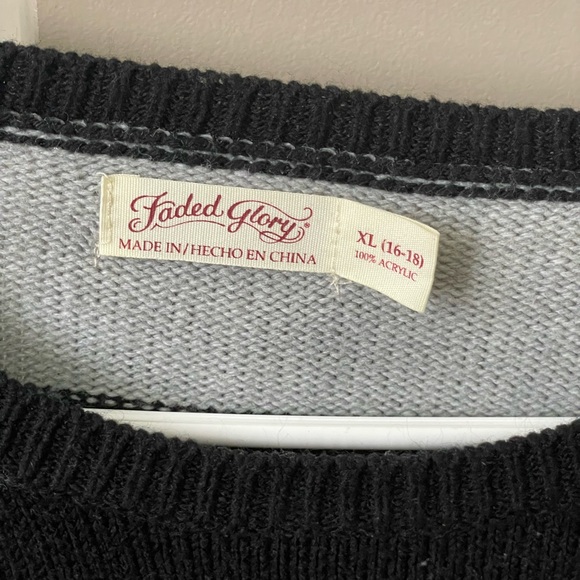 Faded Glory Striped Sweater - Picture 2 of 2
